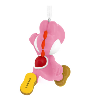 Hallmark Nintendo Super Mario Pink Yoshi Christmas Ornament New With Box