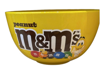 M&M's World Yellow Character Peanut Bag Bowl New With Tag