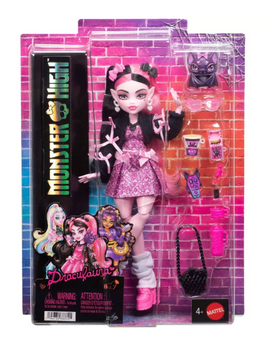 Monster High Frankie Stein Fashion Doll Black Pleather Skirt Pet Watzie Toy New