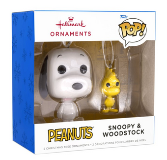 Hallmark Funko POP! Peanuts Snoopy Woodstock Christmas Ornament New With Box