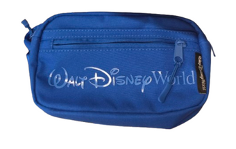 Disney Parks Walt Disney World Logo Mania Blue Funny Pack Hip Belt Bag New W Tag