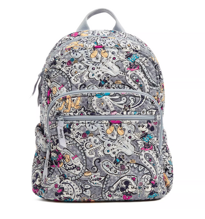 Disney Mickey and Friends Piccadilly Paisley Campus Backpack by Vera Bradley New