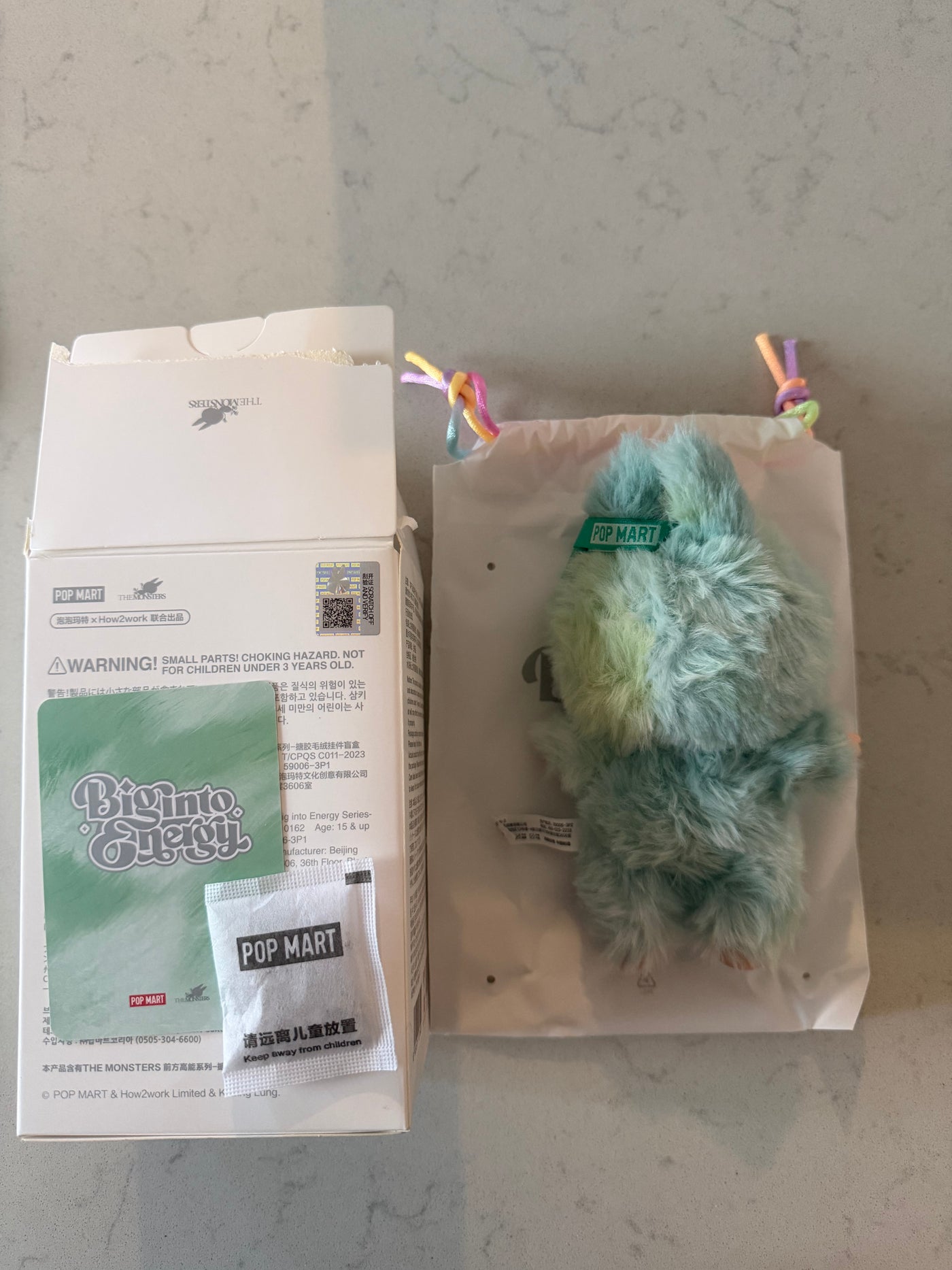 Pop Mart Labubu The Monsters Big to Energy Serenity Vinyl Face Plush Keychain