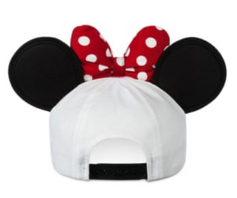 Disney Parks Baseball Cap For Adults Minnie Mouse Ears Polka Dots New with Tag