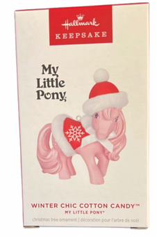 Hallmark Hasbro My Little Pony Winter Chic Cotton Candy Ornament New With Tag
