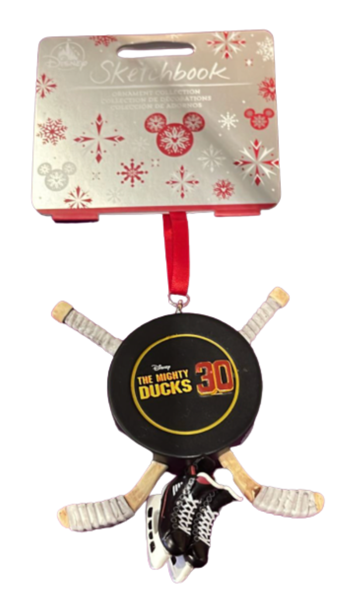 Disney Parks The Mighty Ducks 30 Sketchbook Christmas Ornament New with Tag
