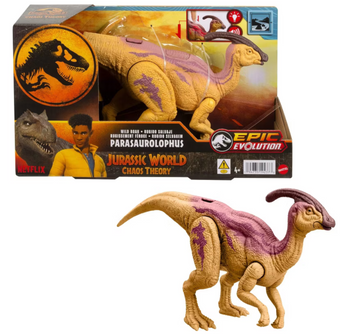 Jurassic World Wild Roar Parasaurolophus Action Figure Toy New With Tag