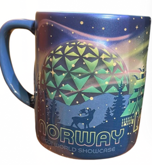 Disney Parks Epcot Showcase World Norway Mickey Minnie Coffee Mug New With Tag