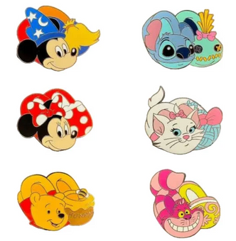 Disney Parks Magical Mystery Pins Series 29 Slippers Pouch New With Card