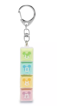 Disney Parks Mickey Mouse Keyboard Fidget Keychain Bag Charm New with Tag