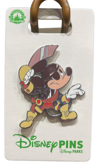 Disney Parks Mickey Mouse Pirate Pin New with Card