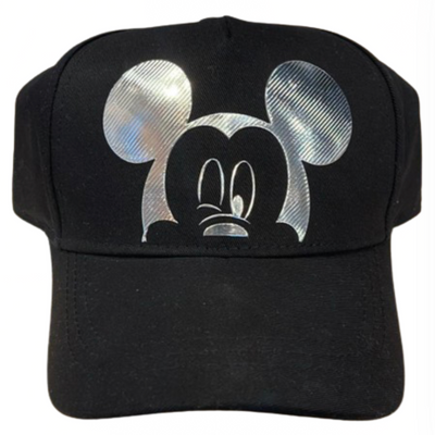 Disney Parks WDW Mickey Mouse Ears Metallic Like Baseball Cap Hat New with Tag
