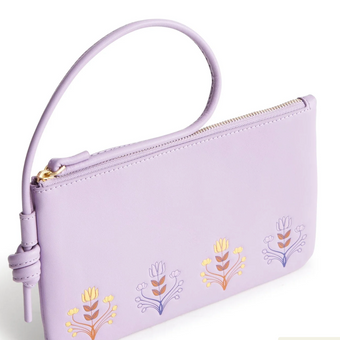 Vera Bradley Disney Knotted Wristlet Rapunzel On Purple Rhapsody New With Tag