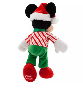 Disney 2023 Mickey Santa Candy Cane Costume Holiday Christmas Plush New w Tag