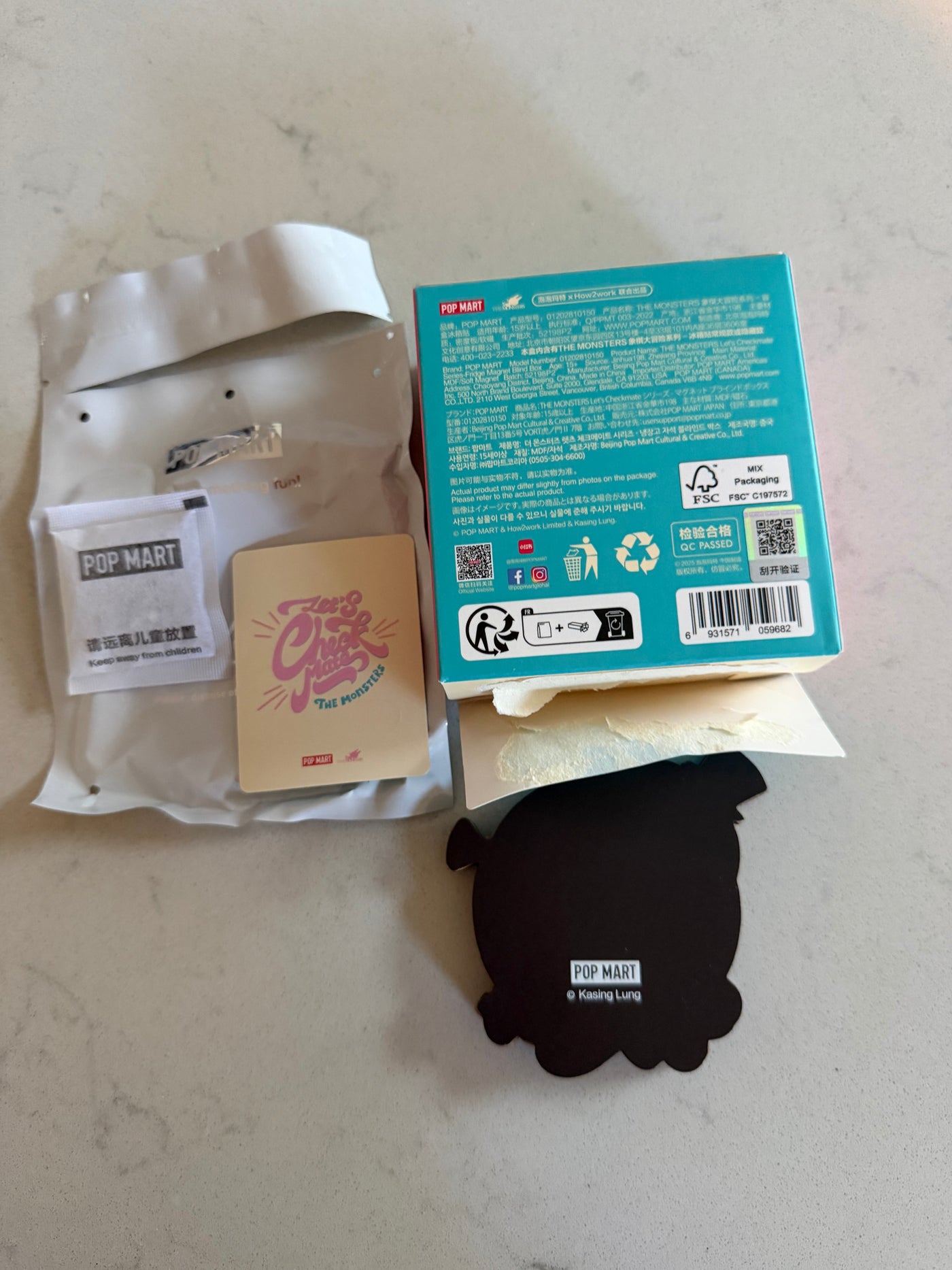 Pop Mart Labubu The Monsters Let's Checkmate Pawn Fridge Magnet USA New with Box