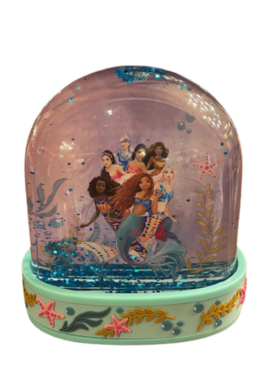 Disney Little Mermaid Live Action Ariel Sisters Plastic Snowglobe Water Globe