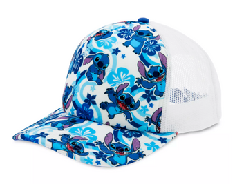 Disney Parks Baseball Cap Hat Lilo And Stitch - Stitch And Flowers New With Tag