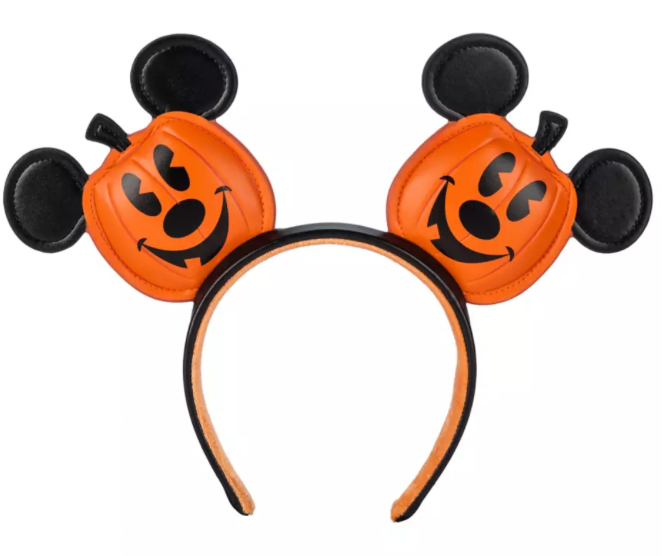 Disney Parks Halloween 2024 Mickey Mouse Jack-o'-Lantern Ear Headband New W Tag
