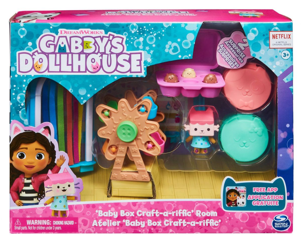 Gabby's Dollhouse Baby Box Cat Craft-A-Riffic Room Figure Toy New with Box