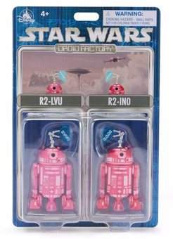 Disney Parks R2-LVU and R2-INO Valentine Star Wars Droid Factory Figure Set New