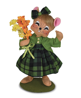 Annalee Dolls 2023 St. Patrick's 6in Lucky Lass Mouse Plush New with Tag