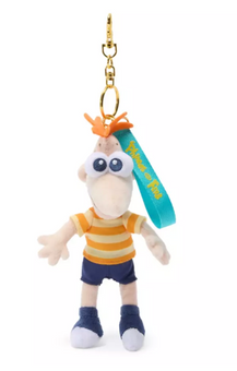 Disney Parks Phineas Flynn Plush Keychain Bag Charm Phineas and Ferb 8'' New Tag