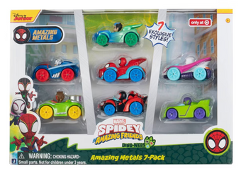 Disney Spidey & His Amazing Friends Metals Vehicles 7pk Toy New With Box