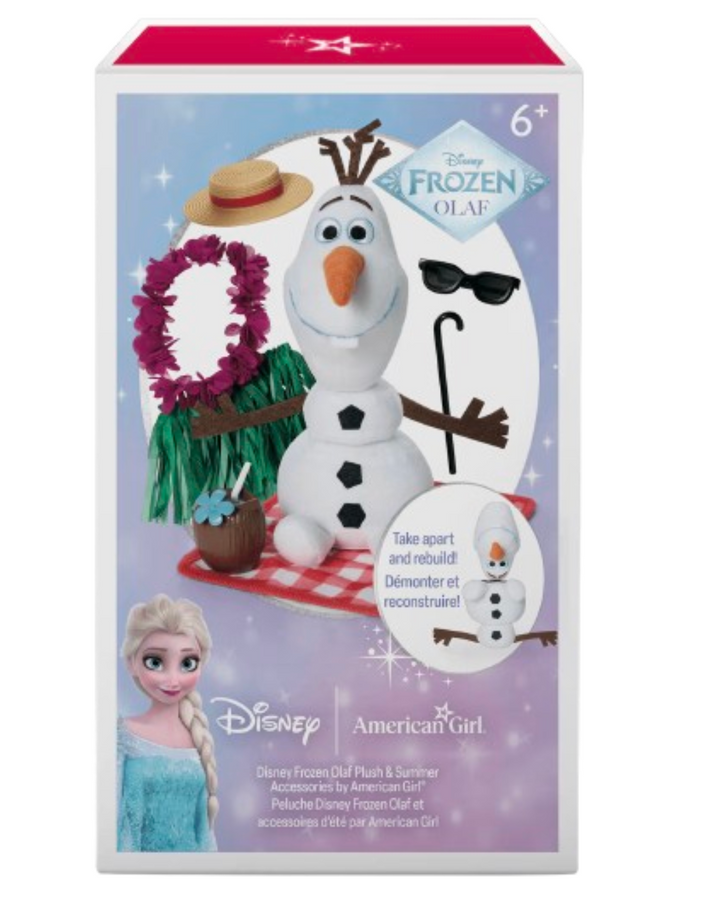 American Girl Disney Frozen Olaf Plush Summer Accessories New
