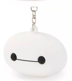 Disney Parks Baymax Keychain Big Hero 6 Head Puffy Silicone New with Tag