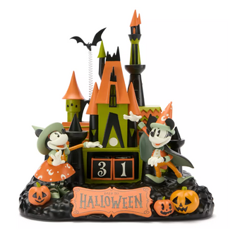 Disney Parks Mickey and Minnie Castle Halloween Countdown Calendar New with Box