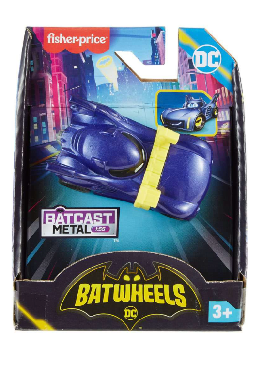 Disney Fisher-Price DC Batwheels Batmobile Diecast Car Toy New with Box