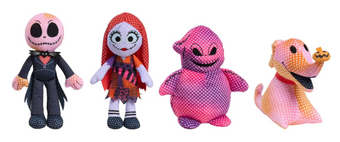 Disney Nightmare Before Christmas Jack Zero Sally Oogie Boogie 8in Plush Set New