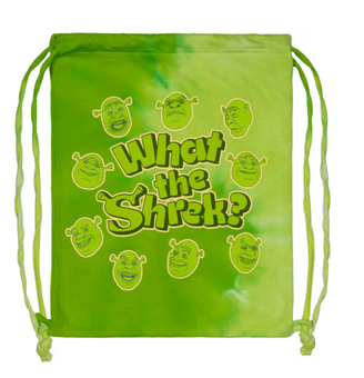 Universal Studios "What the Shrek?" Drawstring Backpack New With Tag