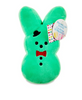Peeps Peep 6" Plush Scented Marshmallow Bunny Green with Bowtie New with Tag
