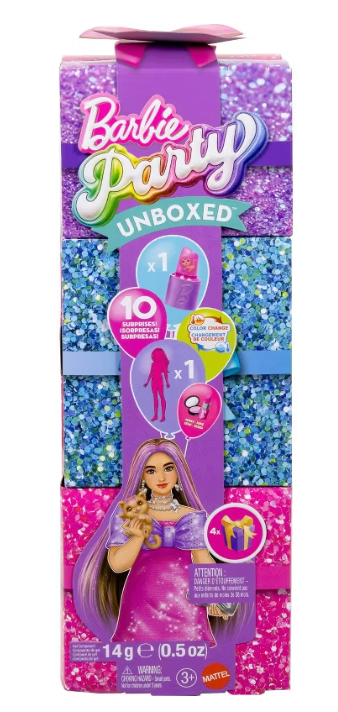Barbie Party Unboxed Glam Party Series Pink Sparkle Doll Toy New With Tag