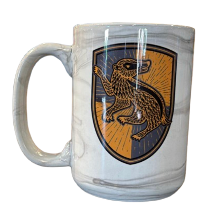 Universal Studios Harry Potter Retro Hufflepuff Coffee Mug New With Tag