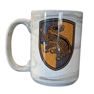 Universal Studios Harry Potter Retro Hufflepuff Coffee Mug New With Tag