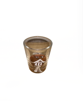 M&M's World Brown Character Poses Shot Glass New
