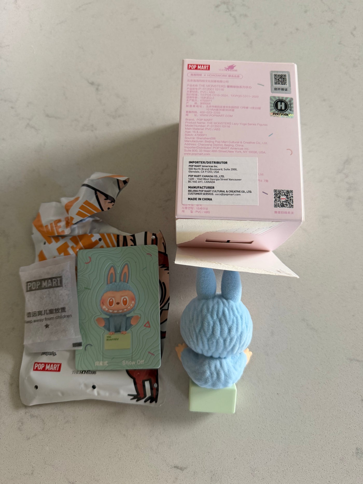 Pop Mart Labubu The Monsters Lazy Yoga Show Off Figure USA SELLER New with Box