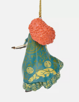 Disney Parks Princess Merida Glitter Porcelain Christmas Ornament New with Box