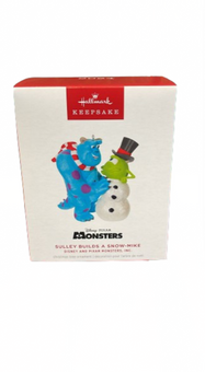 Hallmark 2024 Keepsake Disney Monsters Sulley Builds a Snow-Mike Ornament New