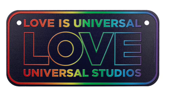 Universal Studios Love Is Universal License Plate Magnet New With Tag