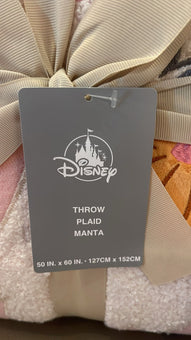 Disney Parks Halloween Minnie Ghost Pink Throw Blanket New with Tag