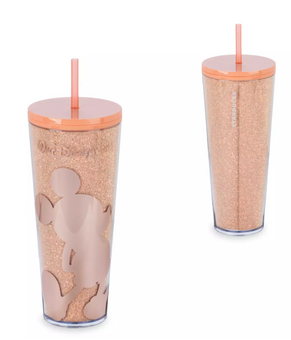 Disney Parks Mickey Mouse Starbucks Tumbler WDW Peach Punch New With Tags
