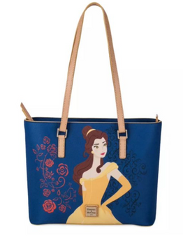 Disney Parks Dooney and Bourke Beauty & The Beast Belle Roses Tote New With Tag