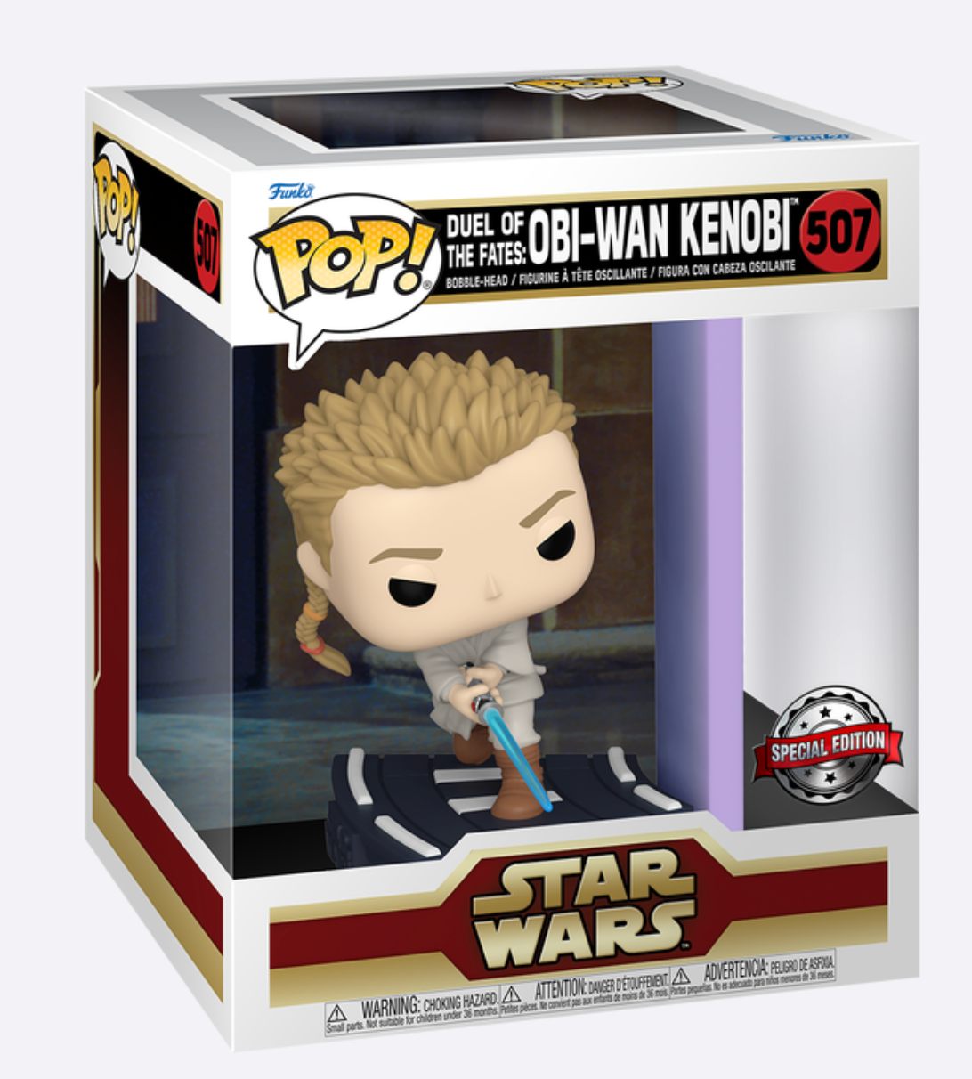 Funko Pop! Deluxe Duel of the Fates: Obi-Wan Kenobi Toy New With Tag