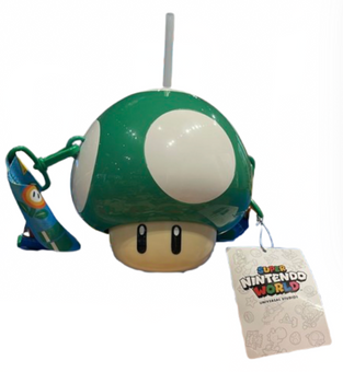 Universal Studios Super Nintendo World Mario Kart Green Drink Bottle New W Tag