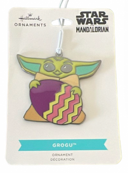 Hallmark Star Wars the Mandalorian GROGU with EASTER Egg Ornament New with Card