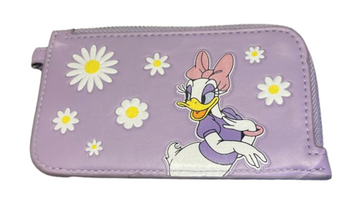 Disney Parks Daisy Duck Credit Cards Holder Purple Flowers New With Tag