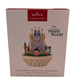 Hallmark Small World Happiest Cruise Ever Sailed Christmas Ornament New W Box